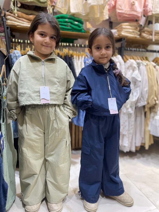 ست کراپ شلوار دخترانه گنگ